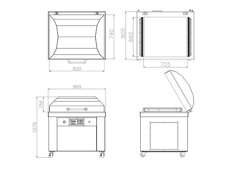 SC-800LR Floor-Standing Stainless Steel Vacuum Packaging Machine