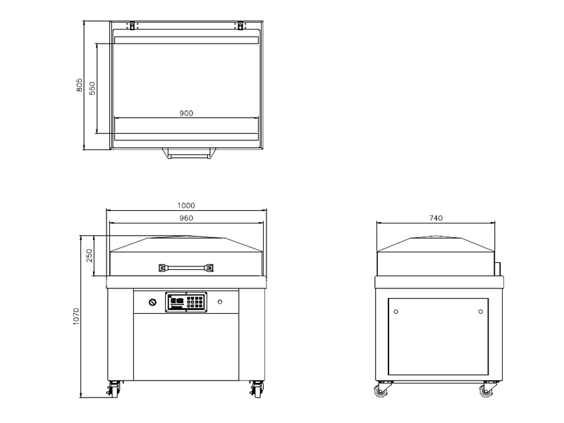 SC-900FB Floor-Standing Stainless Steel Vacuum Packaging Machine