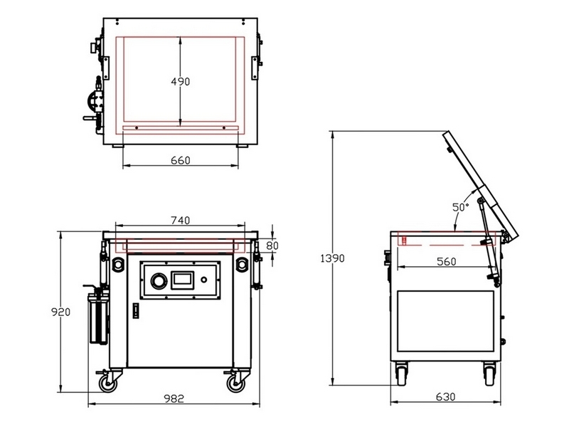 SCR-660 Vacuum Packaging Machine with Vibration Leveling System