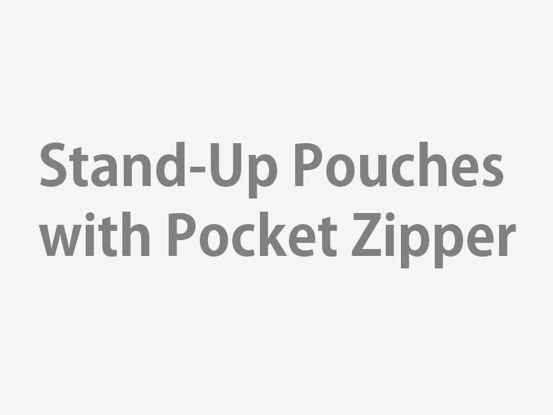 Stand-Up Pouches with Pocket Zipper