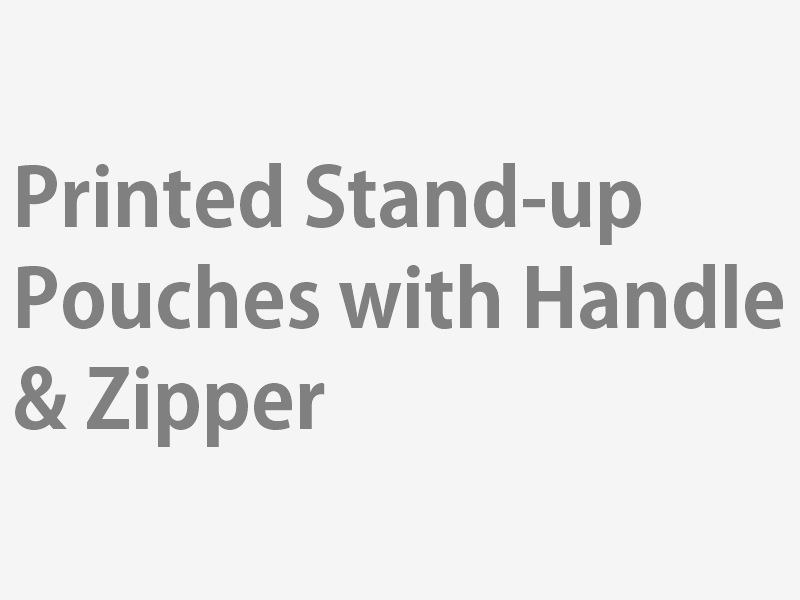 Printed Stand-up Pouches with Handle & Zipper
