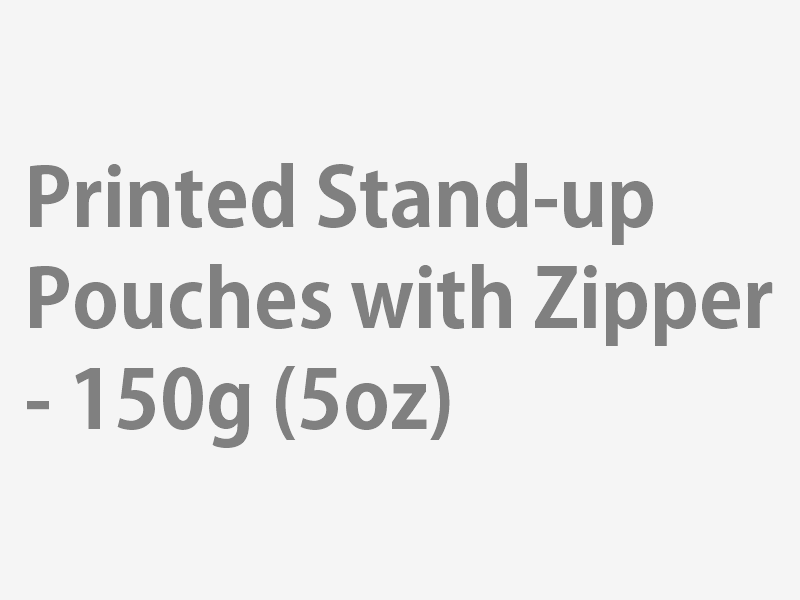 Printed Stand-up Pouches with Zipper - 150g (5oz)