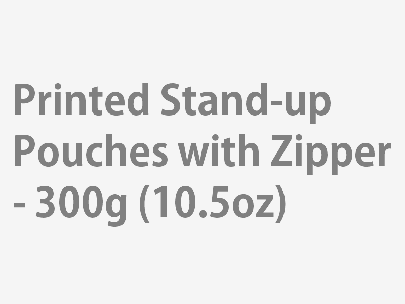 Printed Stand-up Pouches with Zipper - 300g (10.5oz)