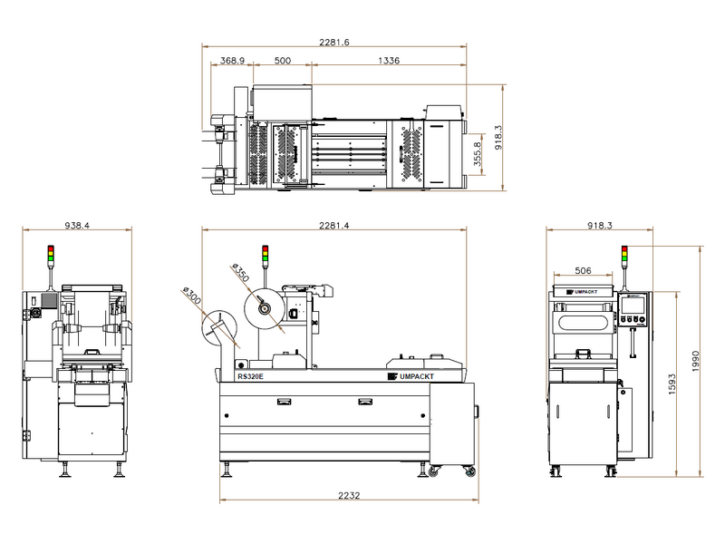 RS-320E Thermoforming Vacuum Packaging Machine