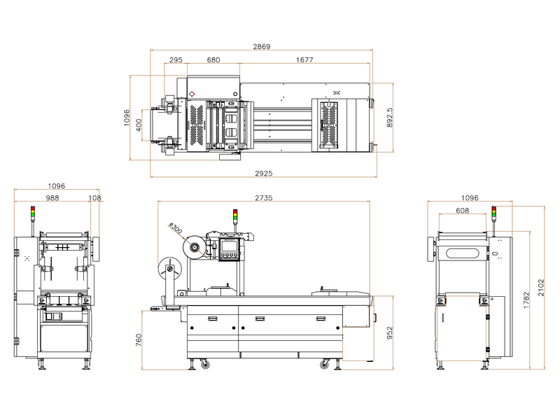 RS-420E Thermoforming Vacuum Packaging Machine
